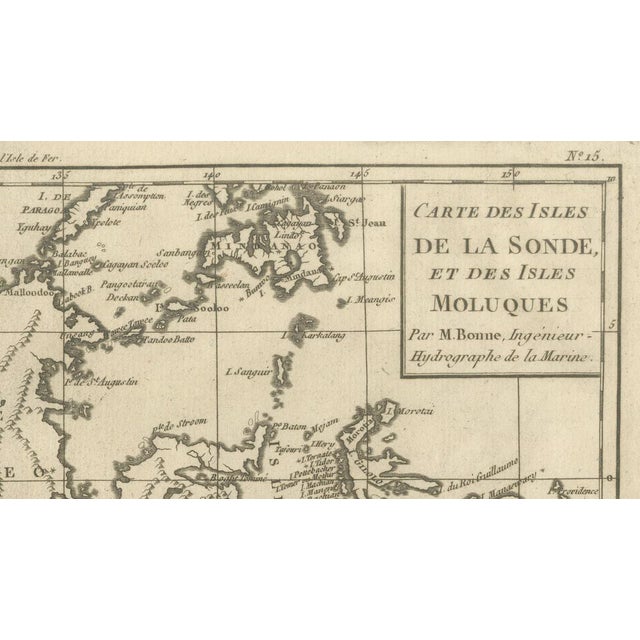 Antique East Indies Map by Rigobert Bonne, 1780 For Sale - Image 9 of 11