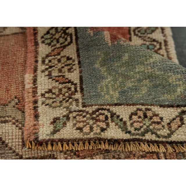 Turkish Mini Rug Oriental Hand Knotted Vintage Rug 1'8" x 2'11" #21232 For Sale In Houston - Image 6 of 8