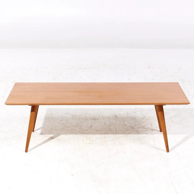 Wood Paul McCobb for Planner Group Mid Century Bench Coffee Table For Sale - Image 7 of 10