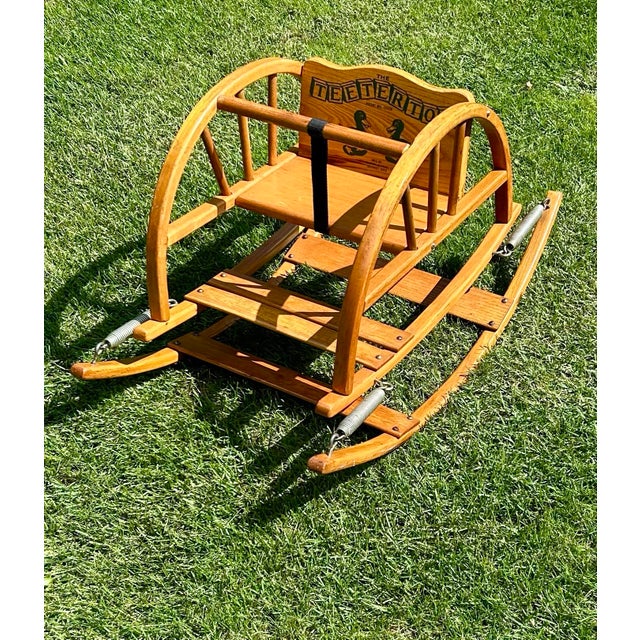Mid-Century Modern Vintage, 1950’s Delphos Bending Company, Childs’ Rocking/Teeter-Tot Rocker/Chair For Sale - Image 3 of 9