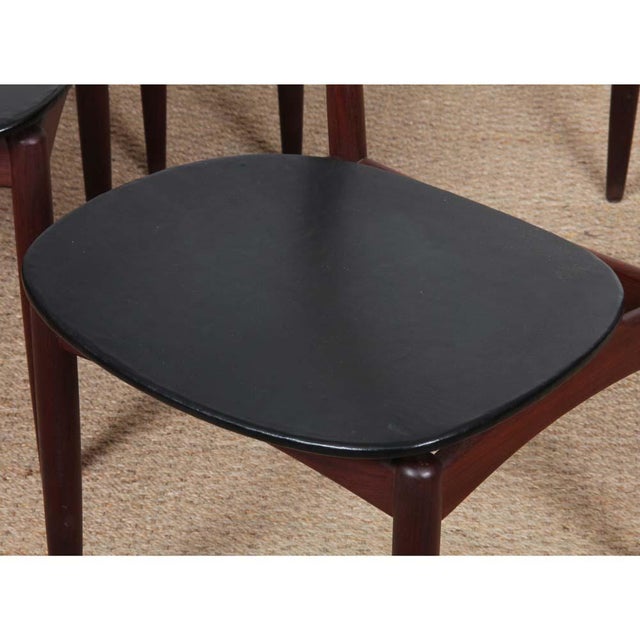 Scandinavian Chairs by Henry-Walter Klein for Bramin, 1960s, Set of 4, in Good conditions. Designed 1960 to 1969 I have...