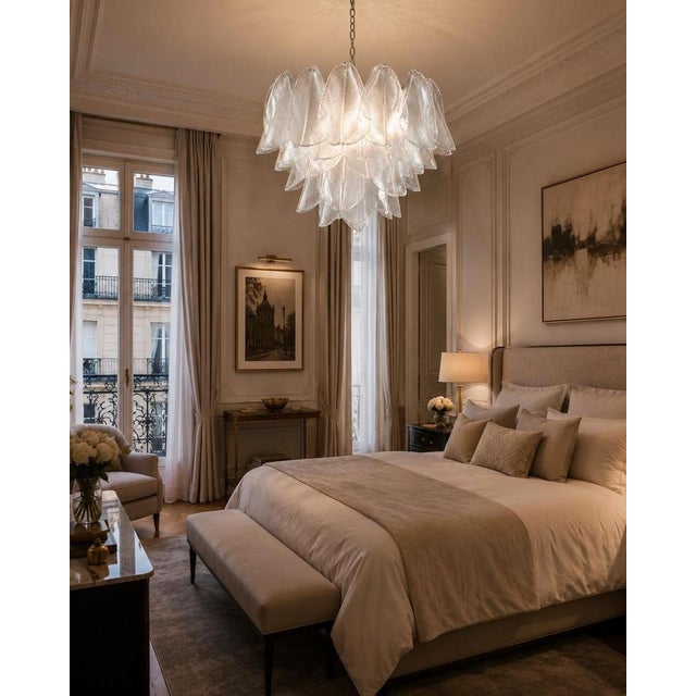1970s Italian Chandelier in the style of Mazzega, Murano, 1970s For Sale - Image 5 of 9