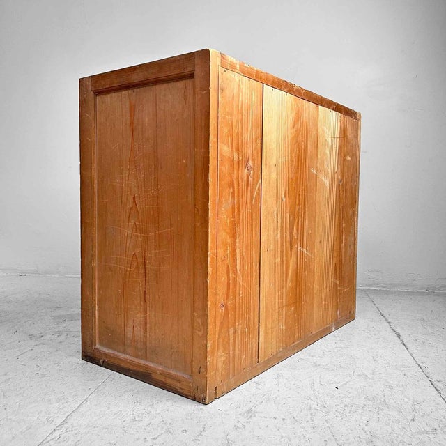 Wood Small Japanese Tansu Storage Cabinet, 1938 For Sale - Image 7 of 16