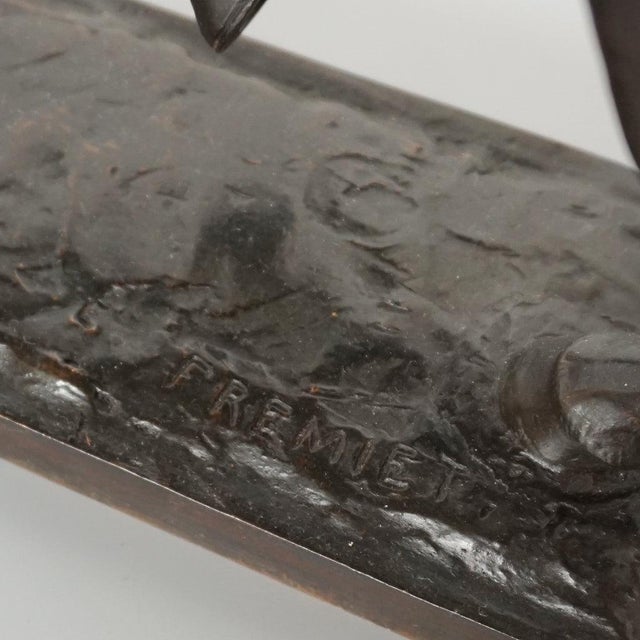 Bronze Jeanne Darc Sculpture by Emmanuel Fremiet For Sale - Image 10 of 17