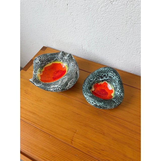 Vintage Fat Lava Ashtrays from Vallauris, 1960s, Set of 2 For Sale - Image 12 of 18
