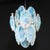 Mid-Century Hand-Blown Murano Opalescent & Cerulean Detail Glass Chandelier For Sale - Image 15 of 18