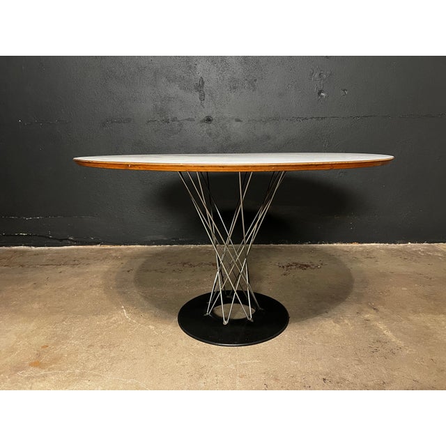 Wood Mid 20th Century 47.5” Cyclone Dining Table by Isamu Noguchi for Knoll For Sale - Image 7 of 15