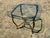 Vintage Hollywood Regency Style Oval Glass-Top Coffee Table and Side Table Set For Sale - Image 11 of 18