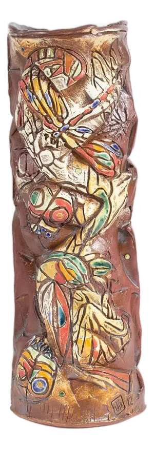 2012 Signed Studio Pottery Vase by Barry Unitas Barnes