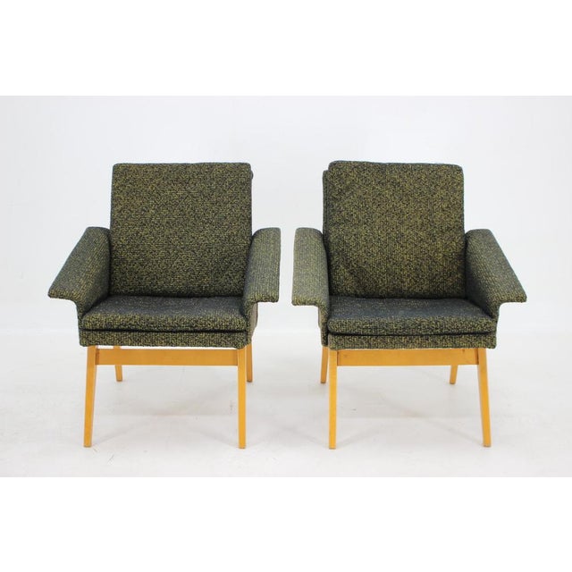 Set of Armchairs, Czechoslovakia, 1960s For Sale - Image 3 of 17