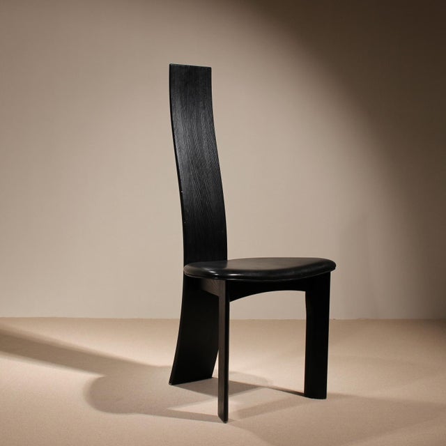 Postmodern Sculptural Iris Chairs by Bob van den Berghe for Tranekaer, Denmark, 1980s, Set of 4 For Sale - Image 3 of 18