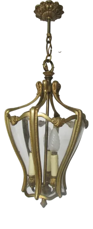 Bronze Entrance Lantern with 6 Sides and 3 Lights, 1960s