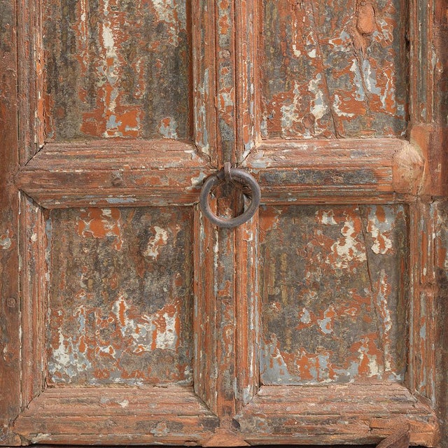 Wood Side Cabinet with Panelled Door, 1940s For Sale - Image 7 of 8
