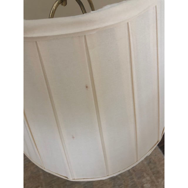 Brass and Wooden Stacked Ball Table Lamps - a Pair For Sale - Image 9 of 12