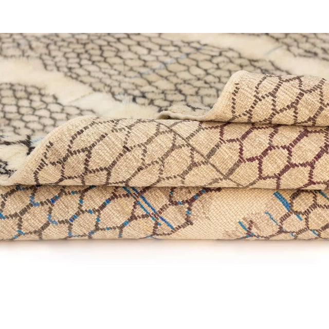 Early 21st Century Hand-Knotted Wool Rug by Azele Studio For Sale - Image 5 of 8