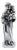 Silver Statuette of Saint Anthony Holding Boy and Flowers For Sale