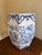 Late 20th Century Blue and White Chinoiserie Porcelain Garden Stool For Sale - Image 4 of 8