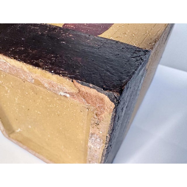 Sculptural Cubic Studio Ceramic Art Jug, Germany, 1940s For Sale - Image 16 of 18