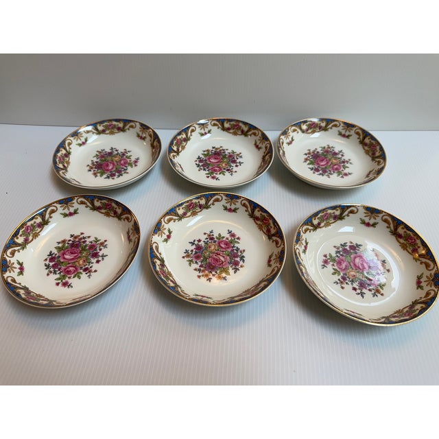 Ceramic Antique 1900's Gda France Ch Field Haviland Limoges Berry Bowls- Set of 6 For Sale - Image 7 of 12
