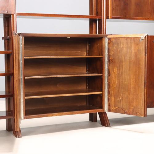 Wood Mid-Century Bookcase, 1940s-1950s For Sale - Image 7 of 12