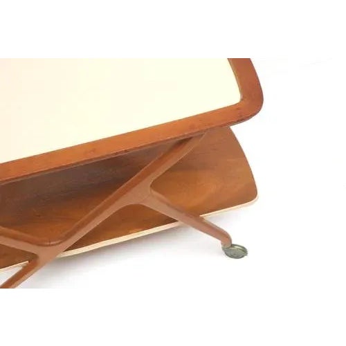 Paint Vintage Italian Serving Trolley by Cesare Lacca, 1950s For Sale - Image 7 of 9