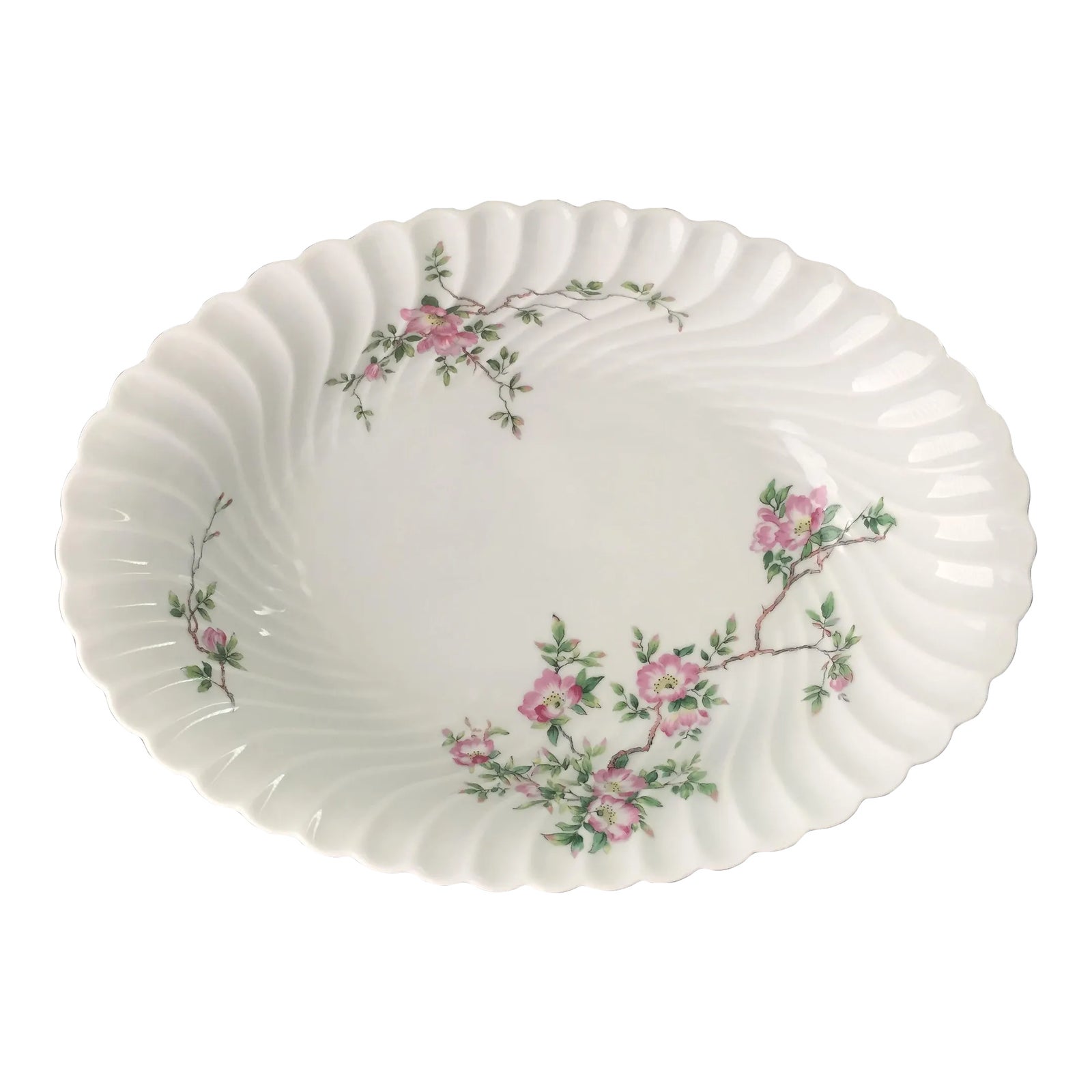 Haviland Limoges Eglantine Oval Vegetable Serving Bowl Dish Chairish