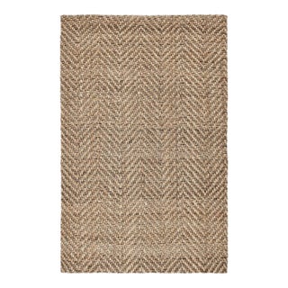 Chevron Natural Jute Rug - 5 X 8 For Sale