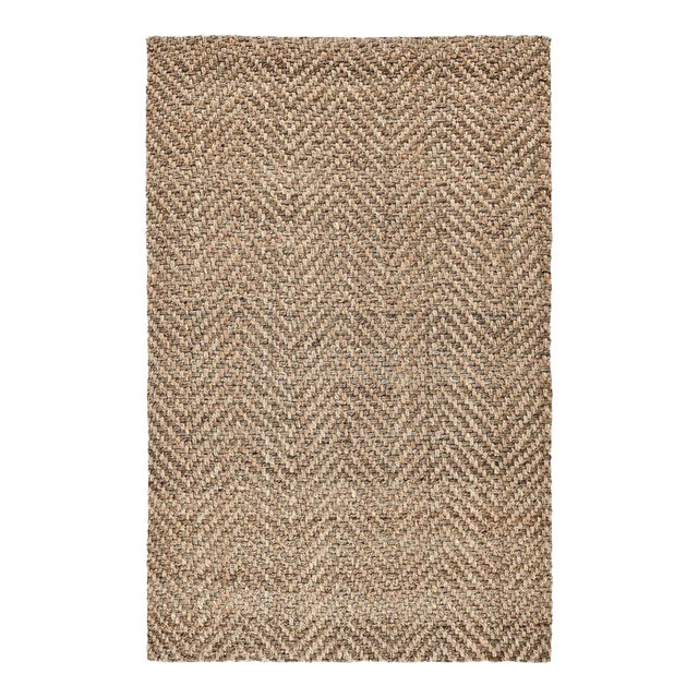 Chevron Natural Jute Rug - 5 X 8 For Sale