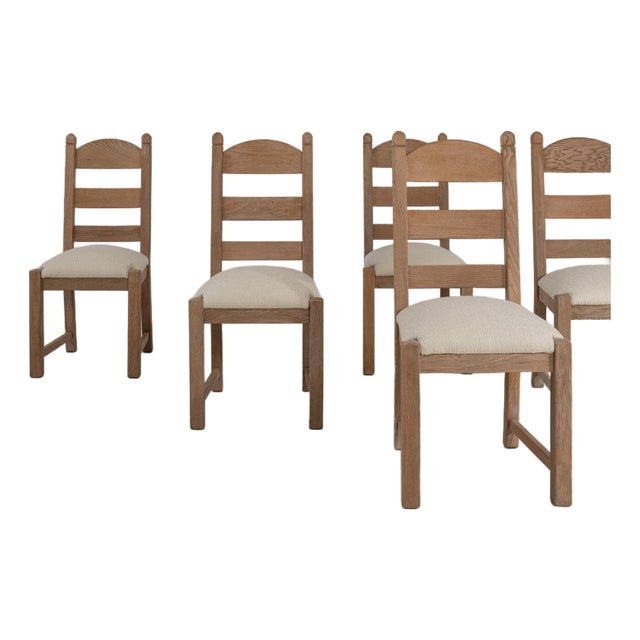19th Century France Cream Wood Dining Chair For Sale
