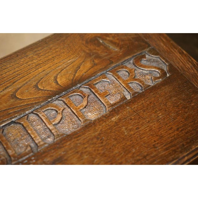 Antique Edwardian English Oak Storage Box, 1910 For Sale - Image 6 of 18