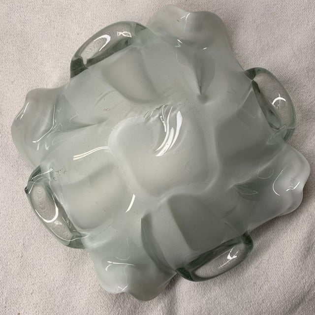 1950s Vintage Mid-Century Murano Italian Art Glass Bowl "Tutti Frutti" Catchall For Sale - Image 5 of 5
