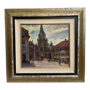 Gachegov, Church in Riga (Latvia), Russian Painting, 1961