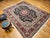 Vintage Persian Tabriz Rug, Hand-Knotted Wool & Silk, Floral Garden Pattern, Black & Red, 8x10 For Sale - Image 11 of 18