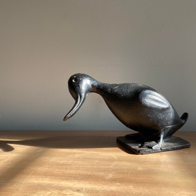 MidCentury Virginia Metalcrafters Cast Iron Duck Statue Chairish