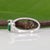Zambian Emerald Ring With Earth-Mined Diamond Accents: Solid 14k Gold, Size 6.75 For Sale - Image 9 of 9