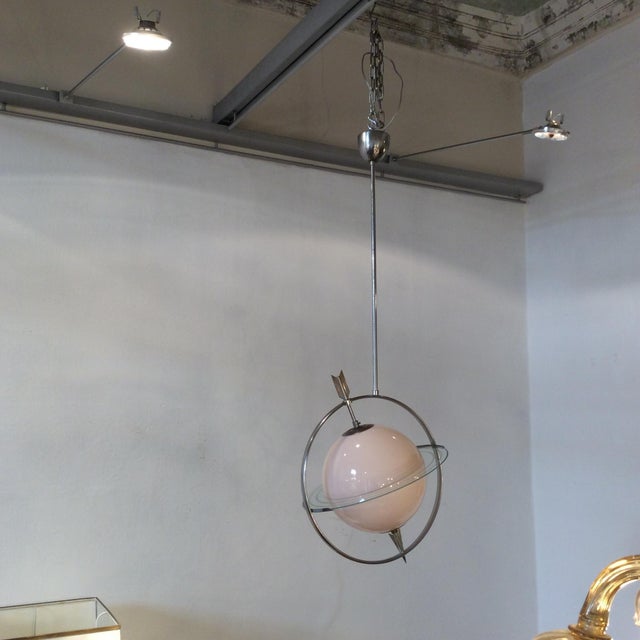 Saturno Chandelier in the style of Gio Ponti and Pietro Chiesa for Fontana Arte, 1930s For Sale - Image 9 of 18