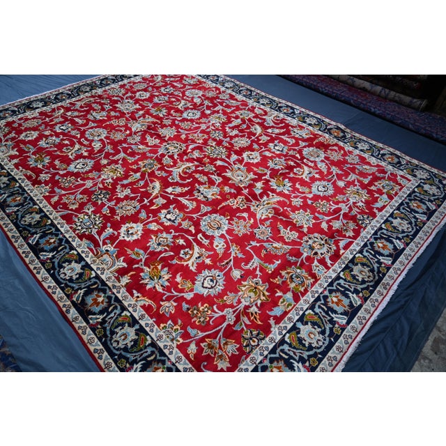 Textile 1960s Bold Persian Isfahan Rug For Sale - Image 7 of 7
