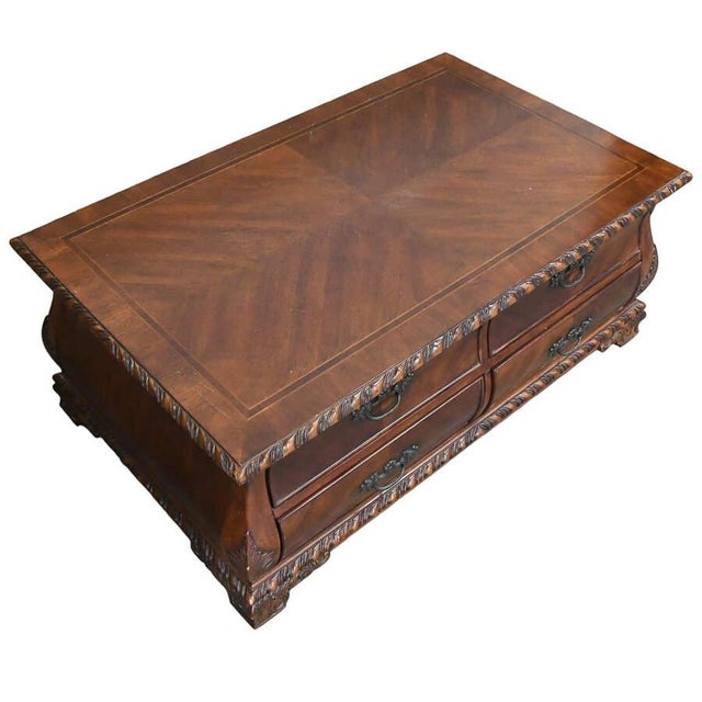Broyhill Solid Wood Coffee Table For Sale - Image 9 of 9