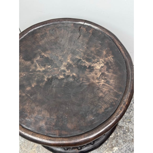 Late 20th Century Bamileke King Stool Table For Sale - Image 5 of 12