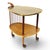 Mid-Century Modern Scandinavian Kidney-Shaped Wooden Bar Cart Serving Trolley, 1960s For Sale - Image 17 of 17