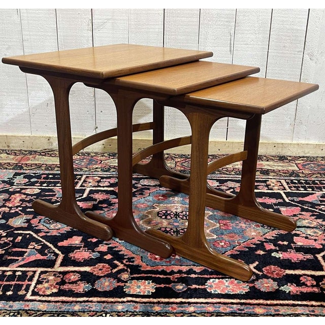 Vintage Nesting Tables in Teak from G-Plan, 1970s, Set of 3 For Sale - Image 6 of 10