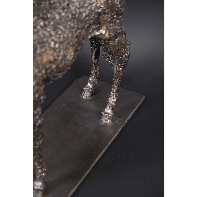 1980s Hugo Verheyen, Sculpture Standing Horse, 1980, Metal For Sale - Image 5 of 11