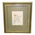Original Mary Bertrand Botanical Watercolor Painting, Signed and Numbered, Custom Framed For Sale
