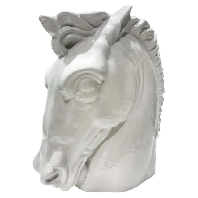 Italian Mid-Century Modern Ceramic Horse Sculpture For Sale - Image 11 of 11