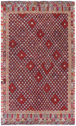 Doris Leslie Blau Mid-20th Century Handmade Vintage Rag Rug