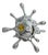 Sagrasse, Splat Silver, 2023, Resin and Marble Powder For Sale