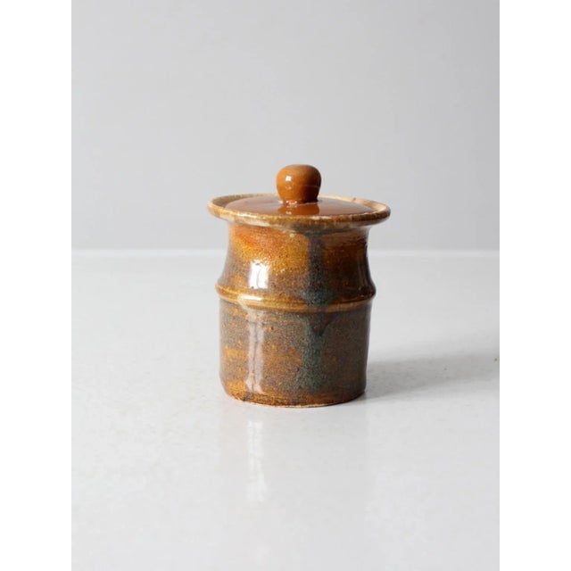 Late 20th Century Vintage Studio Pottery Jar For Sale - Image 5 of 8