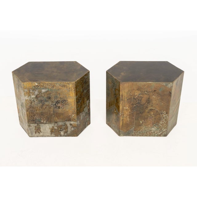 Philip & Kelvin LaVerne "Chan" Side Tables, Pair For Sale In New York - Image 6 of 14
