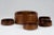 Mid-Century Modern Early Dansk Quistgaard Ihq Jhq Faceted Teak Salad Centerpiece Bowl 4 Unmarked Serving Bowls For Sale - Image 3 of 13