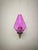 Brass Wall Lamp with Lilac Murano Glass, 1950s For Sale - Image 6 of 12